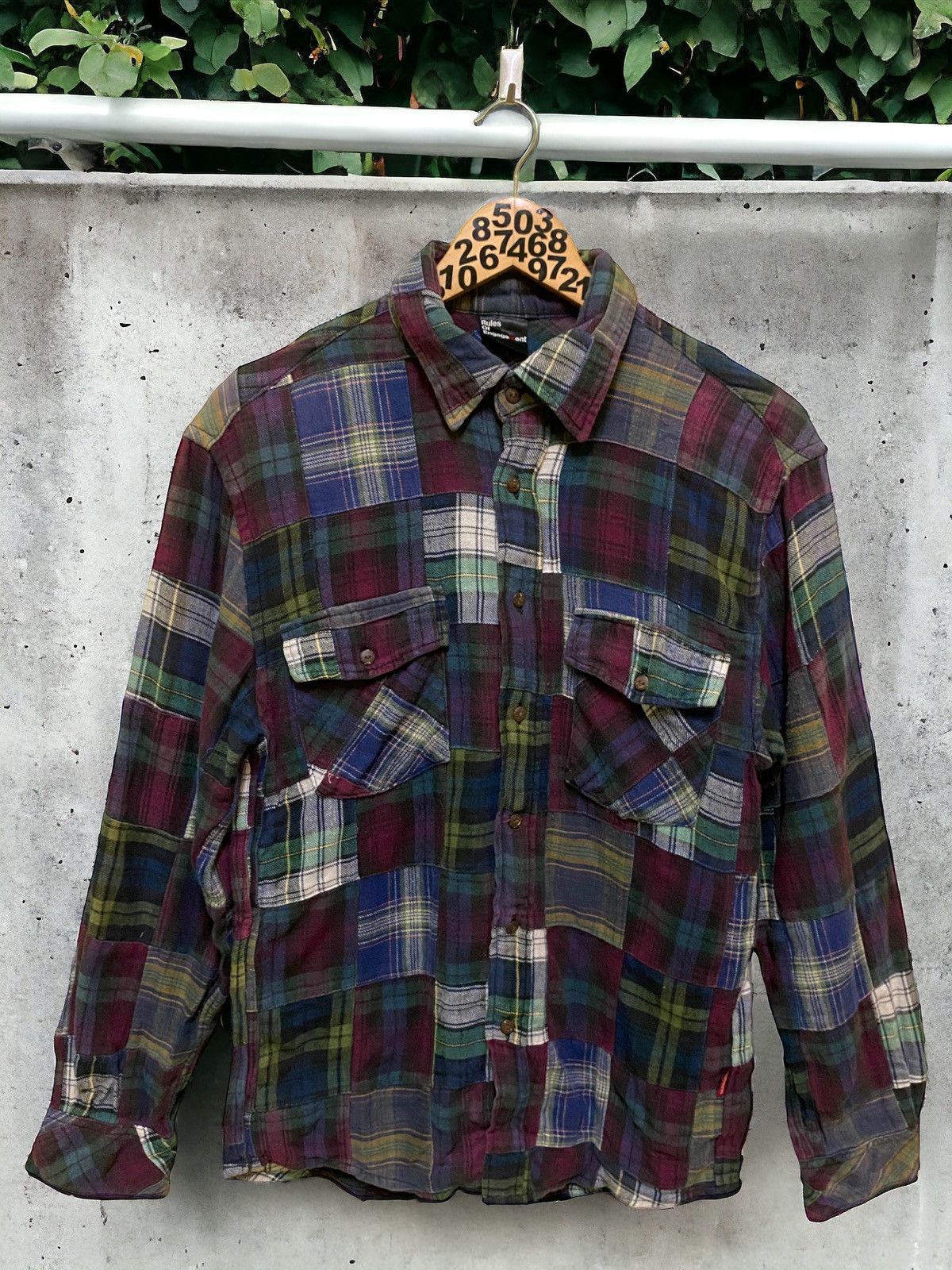 Japanese Brand Rules of Engagement Patchworks Rebuild Flannel Size US S / EU 44-46 / 1 - 1 Thumbnail