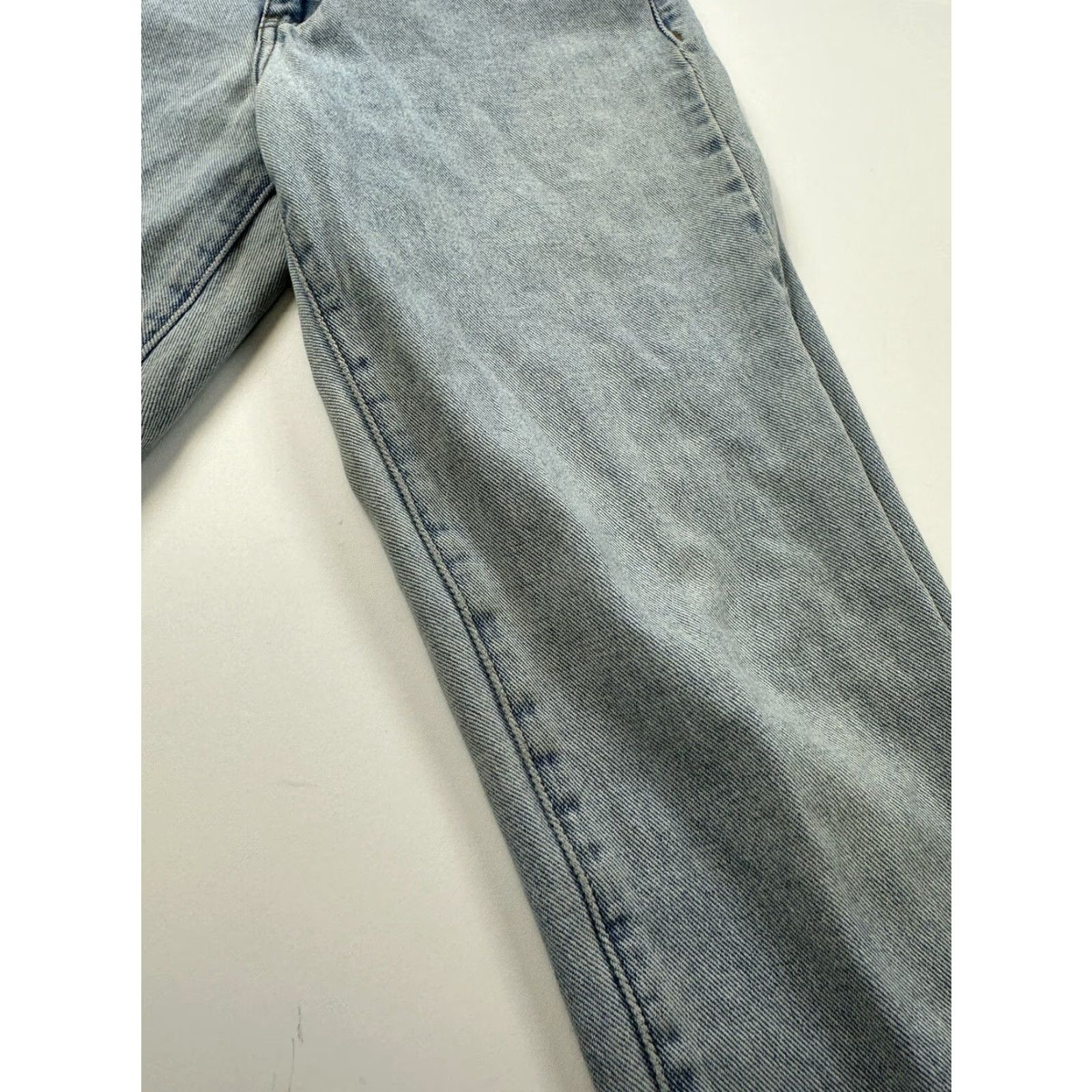 Pacsun VINTAGE PacSun Mom Jeans Blue Light Wash 24 Women Jeans Solid Acid Wash Button Zipper Size 42" / US 20 - 3 Thumbnail