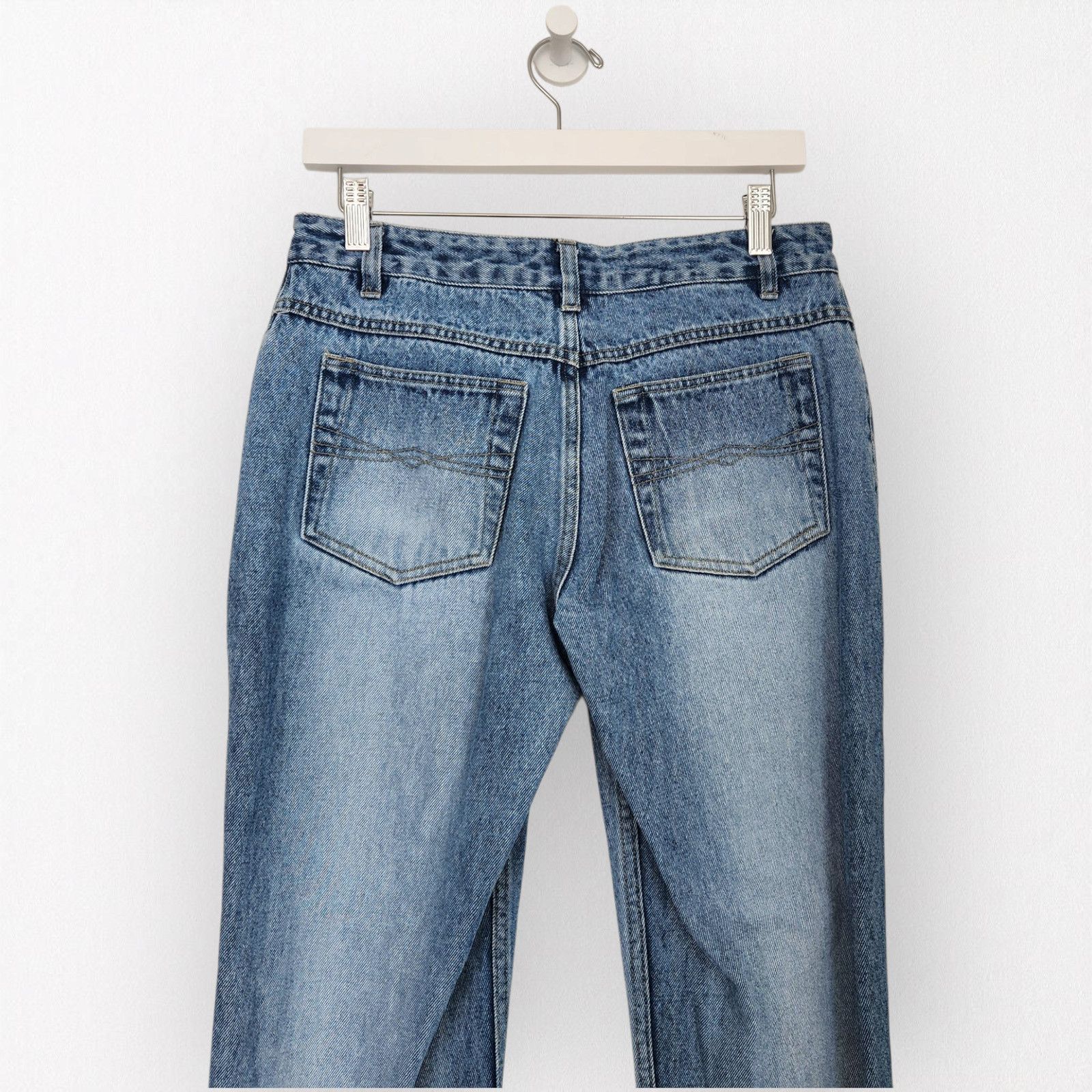 Vintage No Boundaries Denim High Waisted Split Hem Bootcut Jeans 6 Size 28" / US 6 / IT 42 - 7 Thumbnail