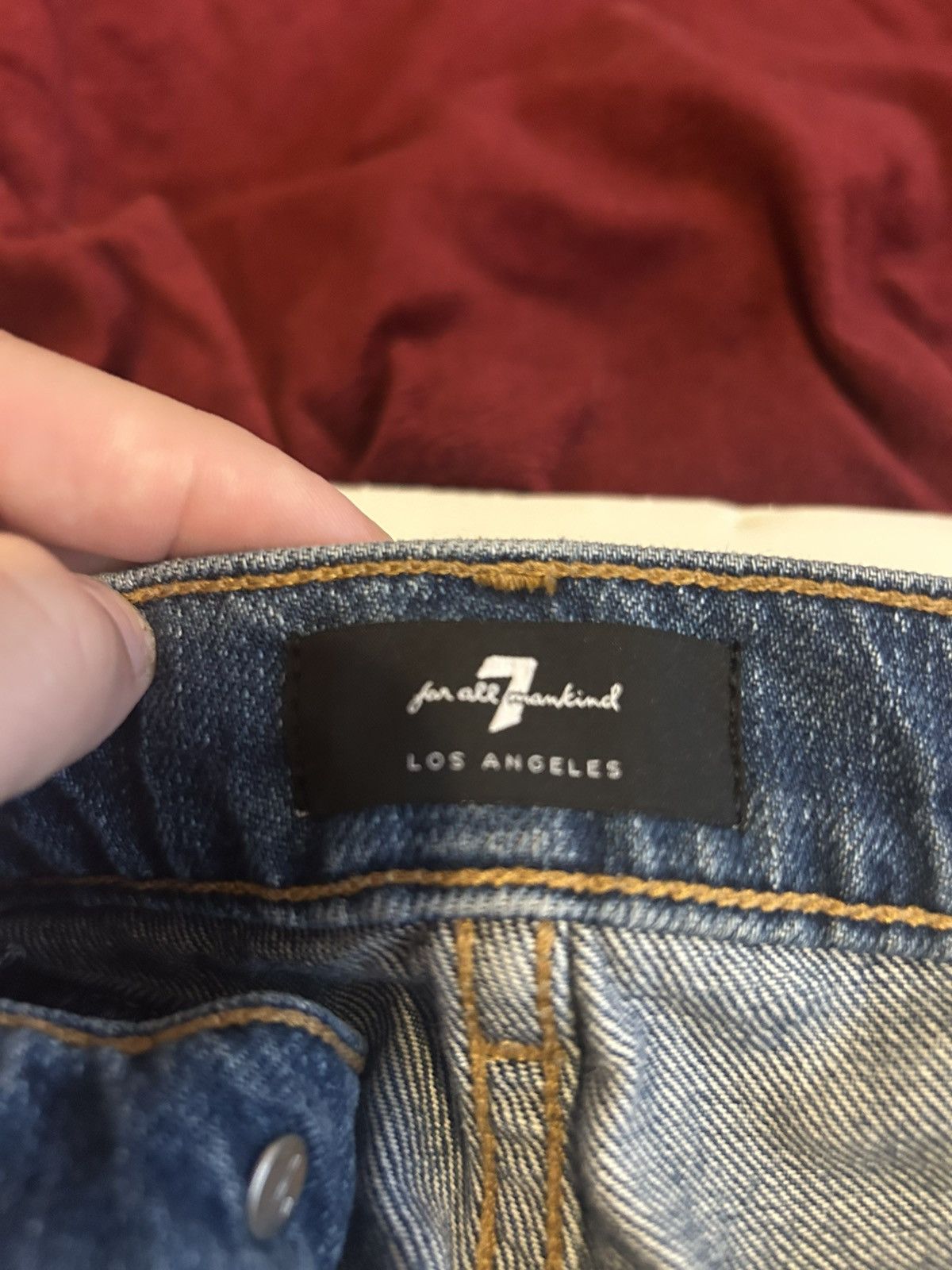 7 For All Mankind 7 FOR ALL MANKIND BLACK DENIM 30x30 Size US 30 / EU 46 - 3 Thumbnail