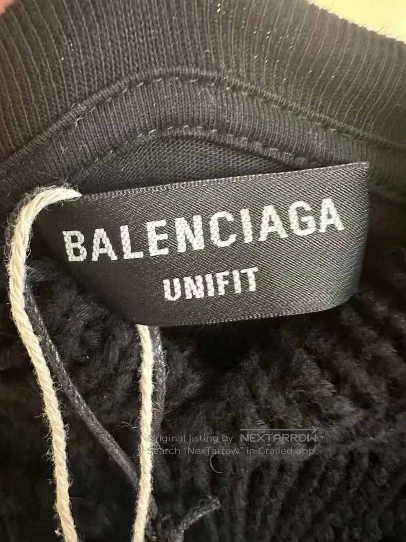 Balenciaga Balenciaga Faux Two-Piece Cola Printed Logo Long Sleeve Ho Size US M / EU 48-50 / 2 - 3 Thumbnail