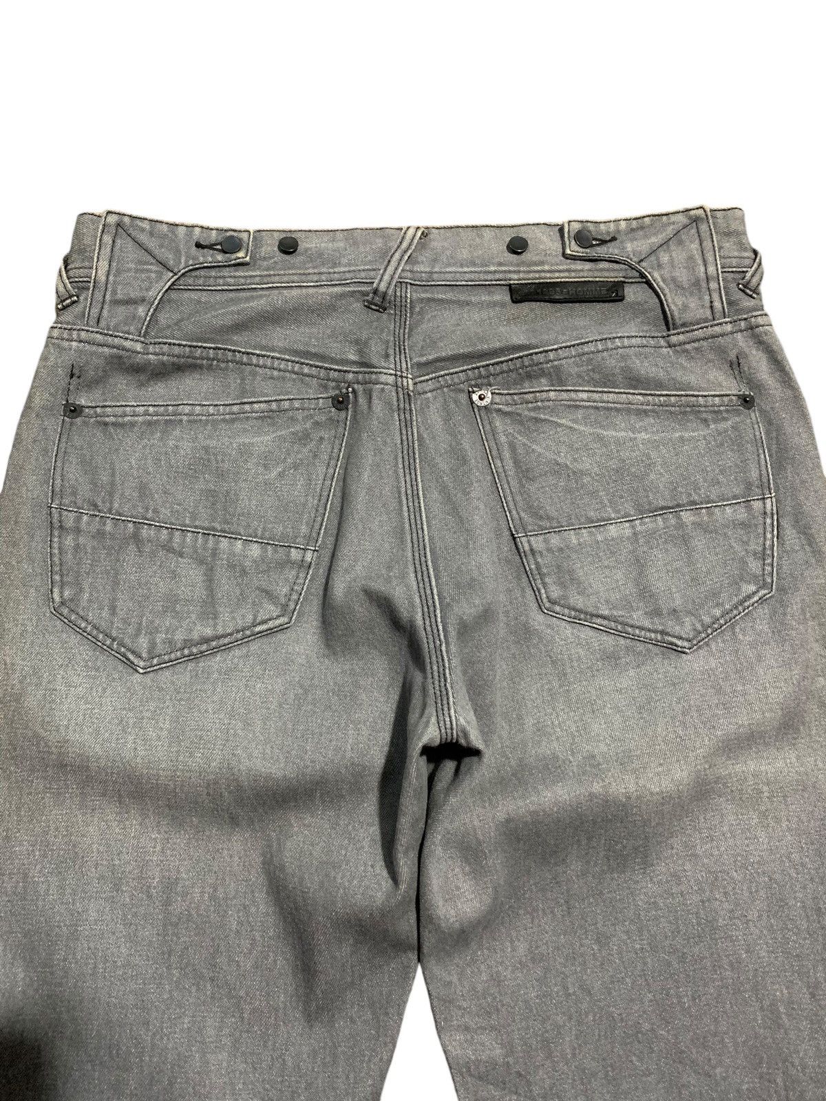 291295=Homme 291295 Homme leather cowhide part straight fit jeans Size US 33 - 2 Thumbnail
