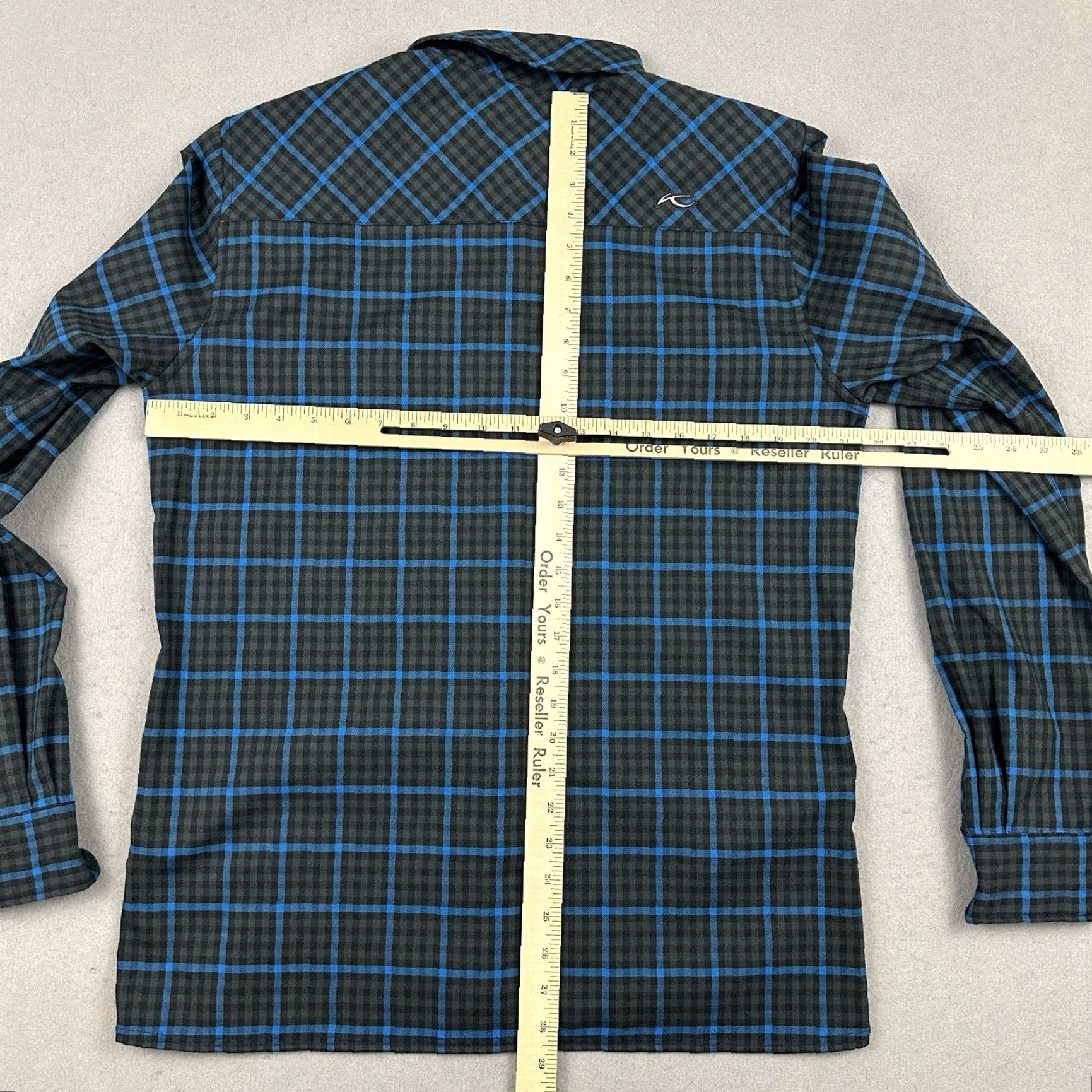 KJUS KJUS Shirt Men M Blue Plaid Long Sleeve Button-Up with Pockets, Cotton, Casual Outdoor, Regular Fit Size US M / EU 48-50 / 2 - 4 Thumbnail
