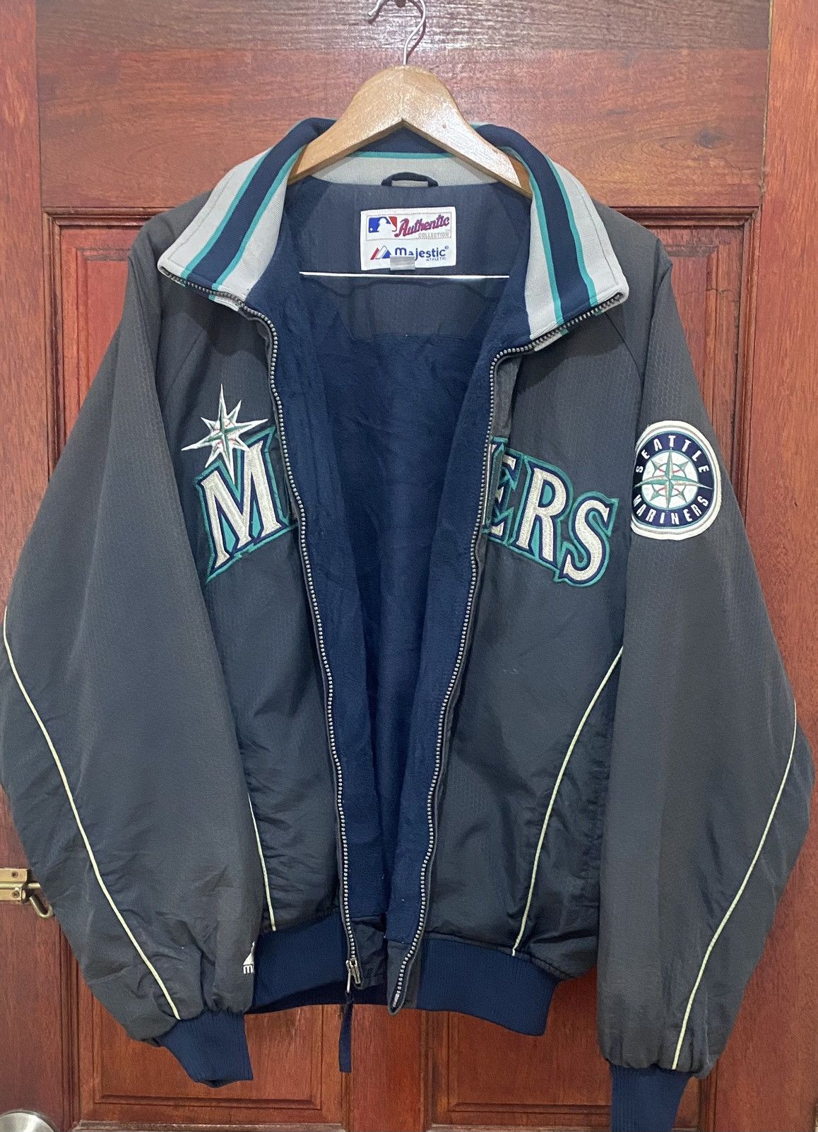 MLB Vintage Mariners Seattle Baseball Jacket Size US M / EU 48-50 / 2 - 3 Thumbnail