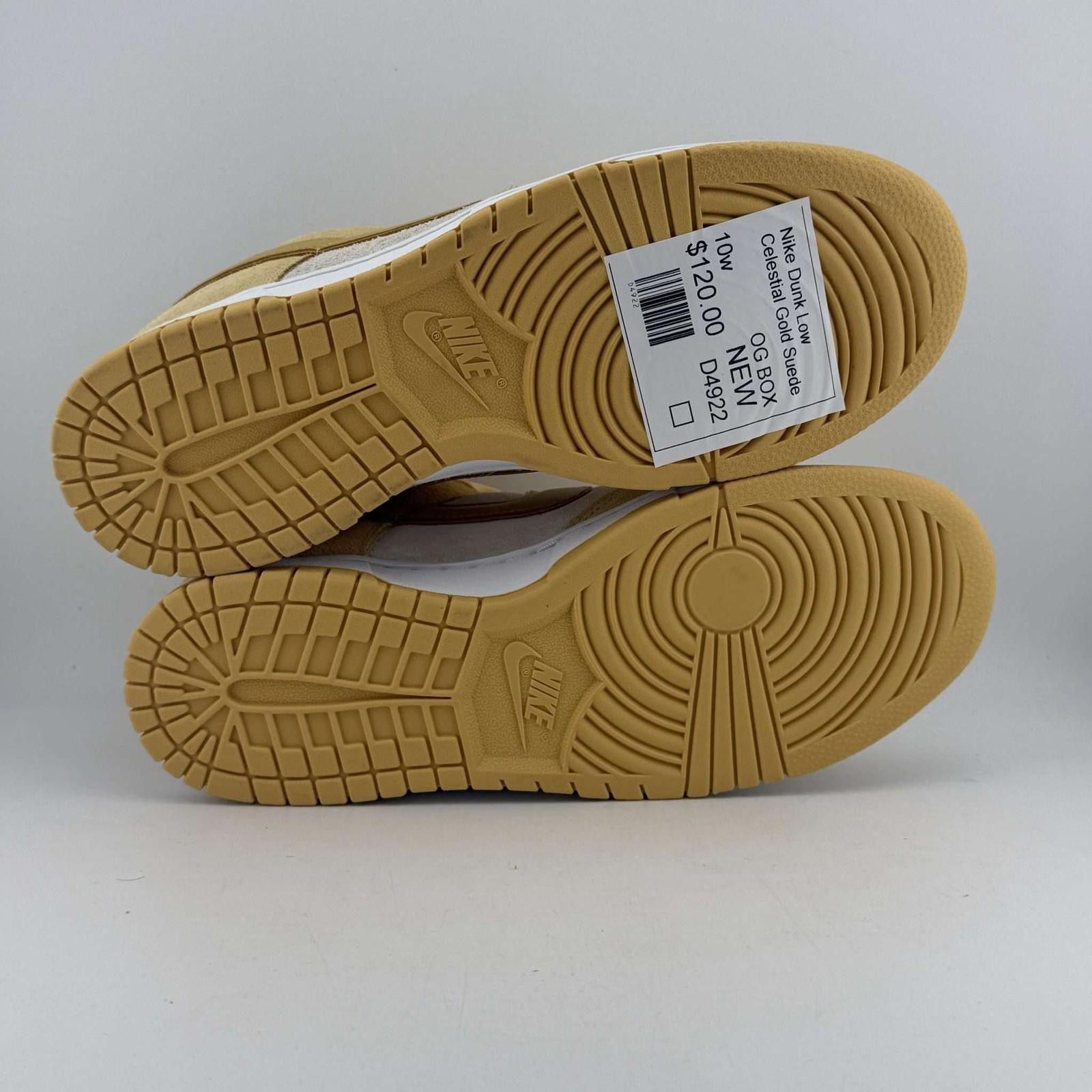 Nike Nike Dunk Low Celestial Gold Suede 10W New with Box D4922 Size US 8.5 / IT 38.5 - 5 Thumbnail