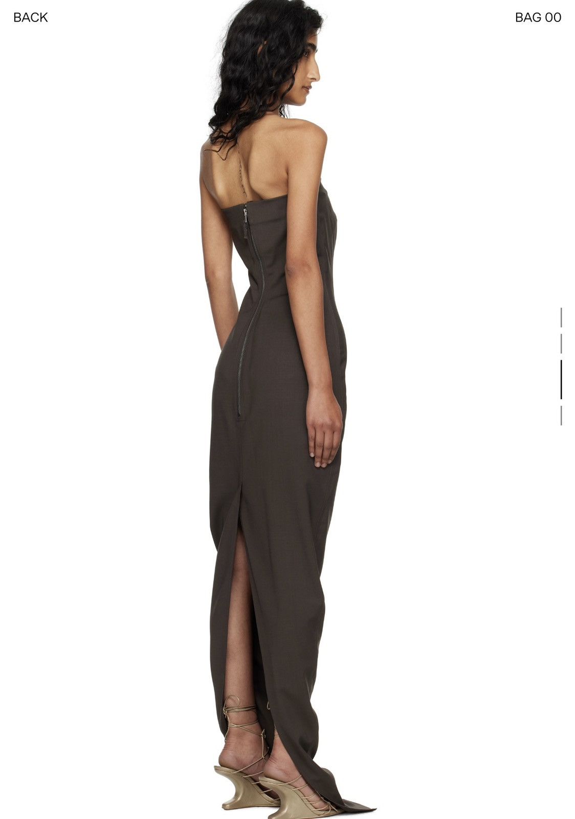 Rick Owens Rick owen's Gray Concordians Buster Maxi Dress Size S / US 4 / IT 40 - 2 Thumbnail