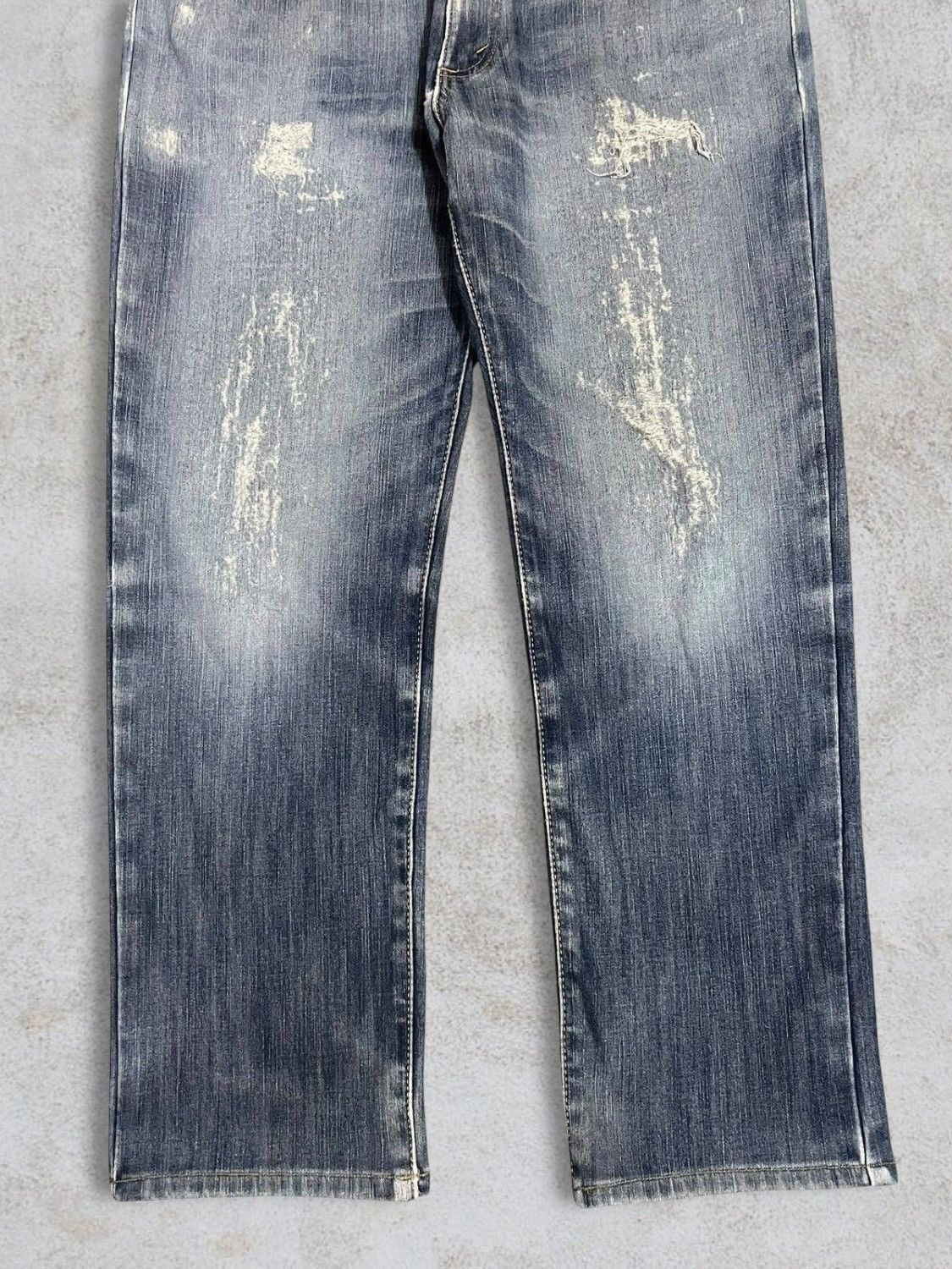 Edwin Edwin Japan Distressed Fade Grey Wash Navajo Lining Jeans Size US 32 / EU 48 - 4 Thumbnail