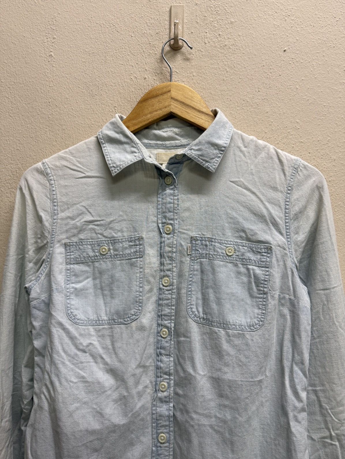Levi's Levi’s light blue long sleeved denim button up shirt dress Size XS / US 0-2 / IT 36-38 - 15 Thumbnail