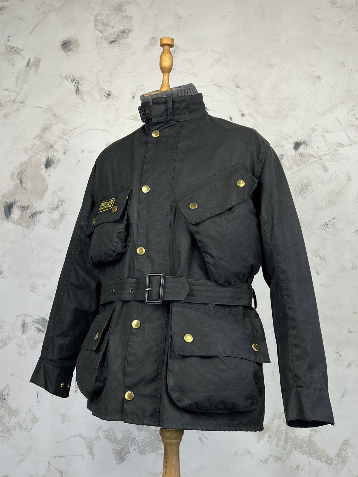 Barbour Barbour International A7 Waxed Jacket Size M - L C38 / 97 cm Size US M / EU 48-50 / 2 - 2 Thumbnail