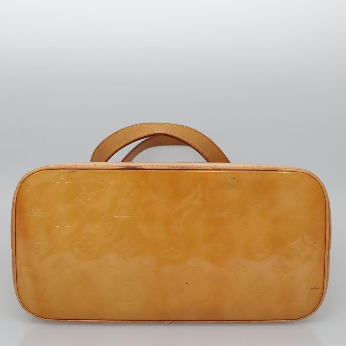 Louis Vuitton LOUIS VUITTON Monogram Vernis Houston Hand Bag Beige M91004 Size ONE SIZE - 9 Thumbnail