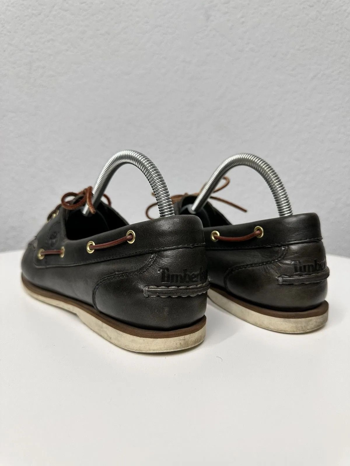 14th Addiction Timberland Leather Brown Guidi AS 98 Style Vintage Loafers Size US 8 / EU 41 - 8 Thumbnail