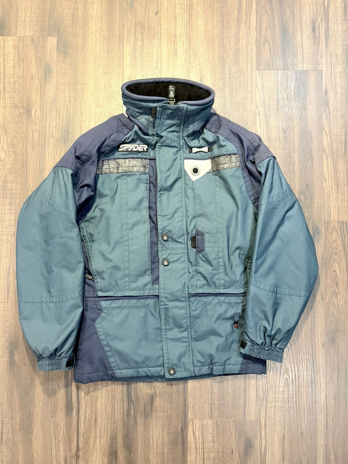 Spyder 🔥Vintage Spyder XT Jacket Black Web Print Snowboard Ski🔥 Size US S / EU 44-46 / 1 - 1 Thumbnail