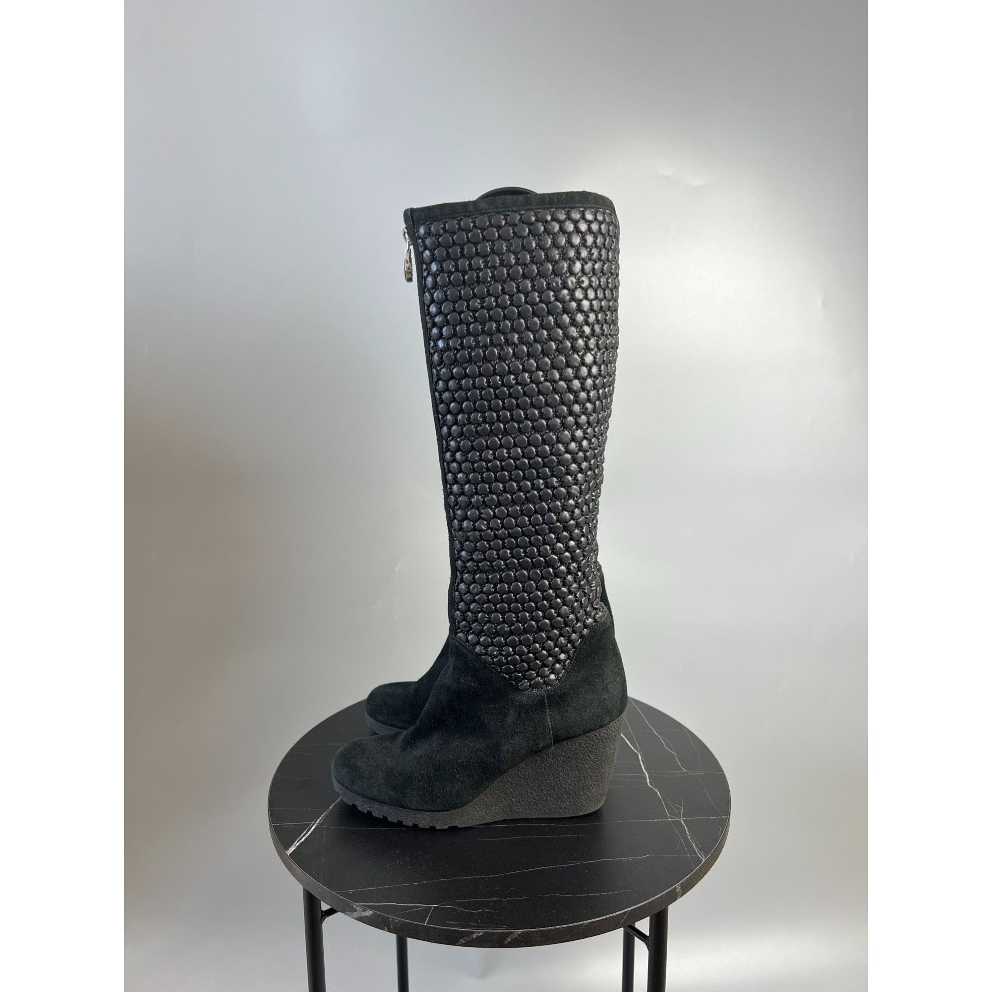 Fendi Fendi Bubbles Knee High Suede Boots Size EU 39 (Y0494) Size US 9 / IT 39 - 4 Thumbnail