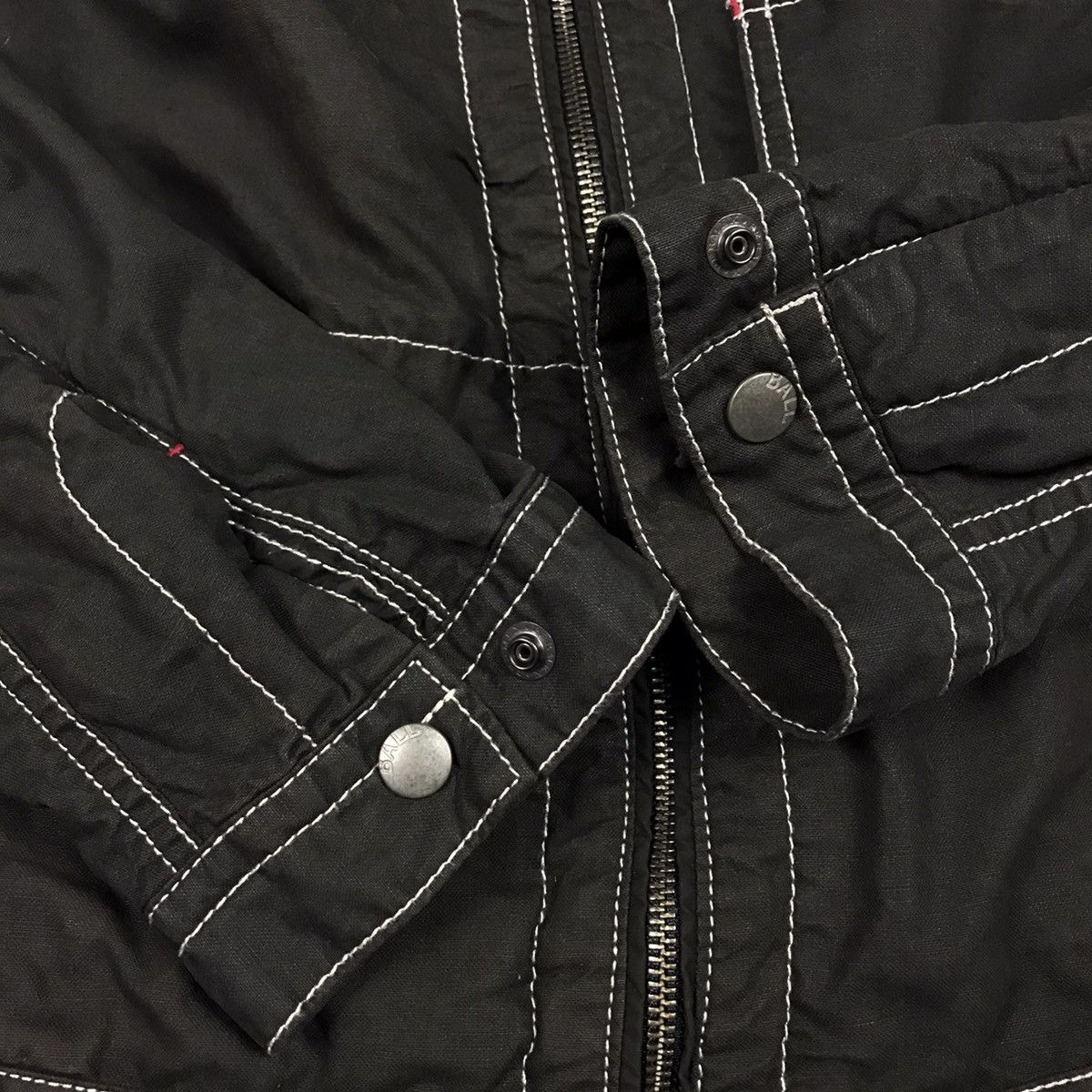 Japanese Brand × Vintage JAPANESE BALL JAPAN STYLE BIKER ZIPPER JACKET BLACK Size US M / EU 48-50 / 2 - 10 Thumbnail
