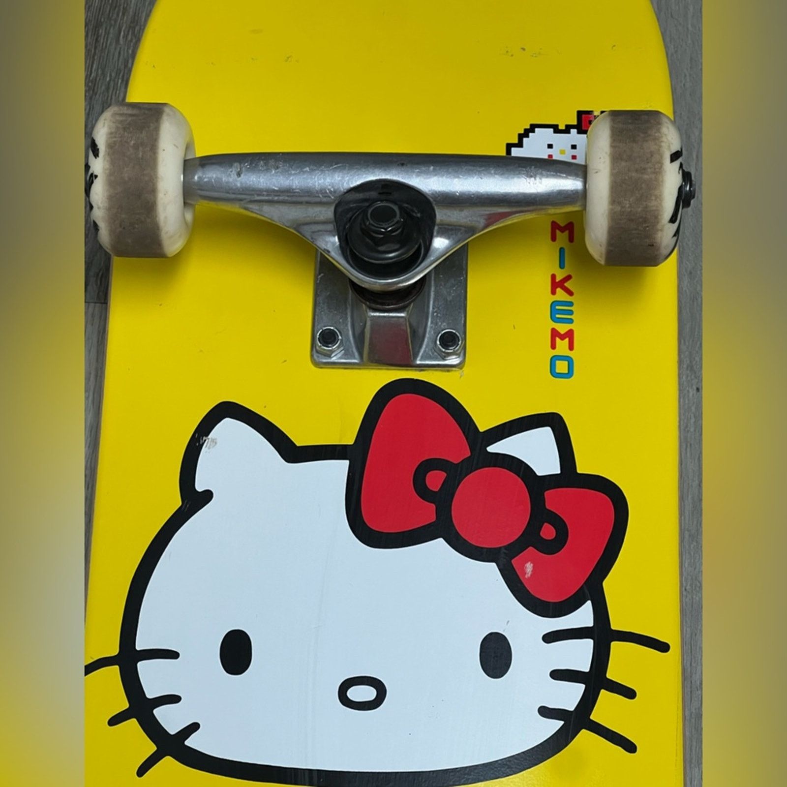 Think Skateboards Hello Kitty Sanrio Girl Skateboards Mike Mo Capaldi Deck Size ONE SIZE - 3 Thumbnail