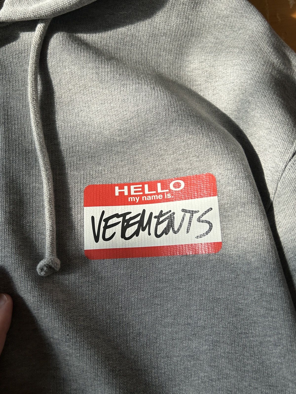 Vetements Name Tag Zip Hoodie Size US S / EU 44-46 / 1 - 7 Thumbnail