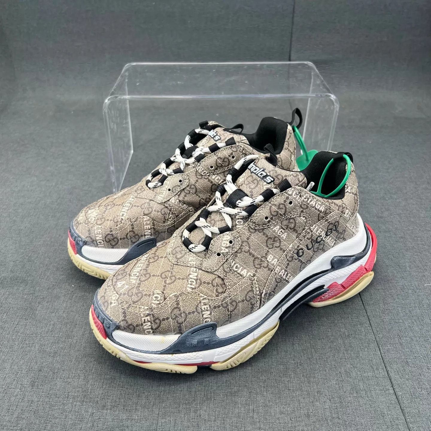 Balenciaga Multi-Color Chunky Lowtop Sneakers Size 8 Size US 8 / EU 41 - 1 Thumbnail