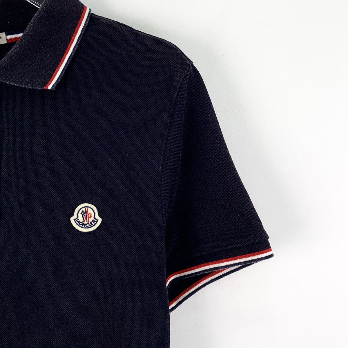 Moncler Moncler Black Logo Patch Cotton Polo Shirt K26WX Size US S / EU 44-46 / 1 - 3 Thumbnail