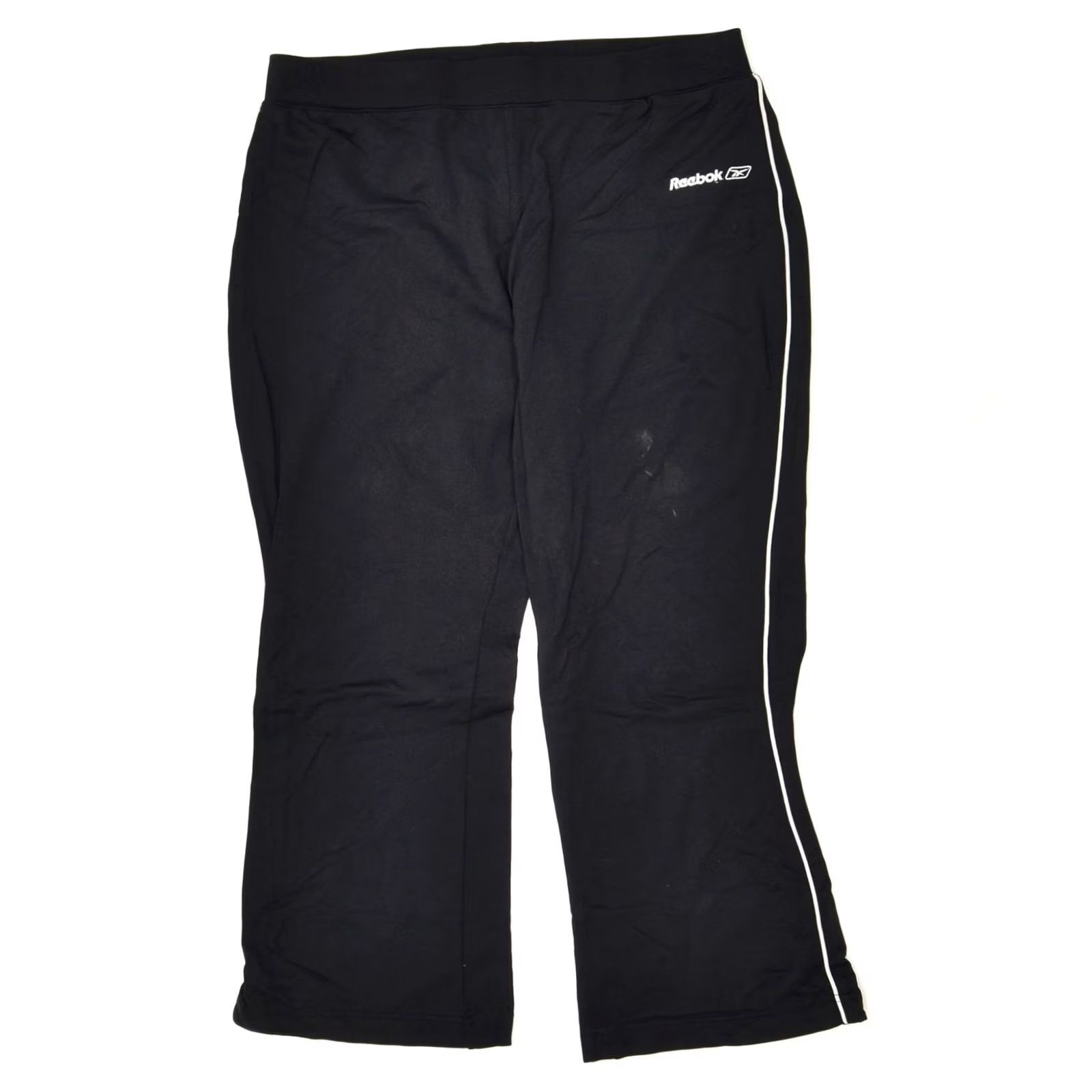 Reebok REEBOK Womens Trousers Large Black Nylon Size 36" / US 14 / IT 50 - 2 Thumbnail