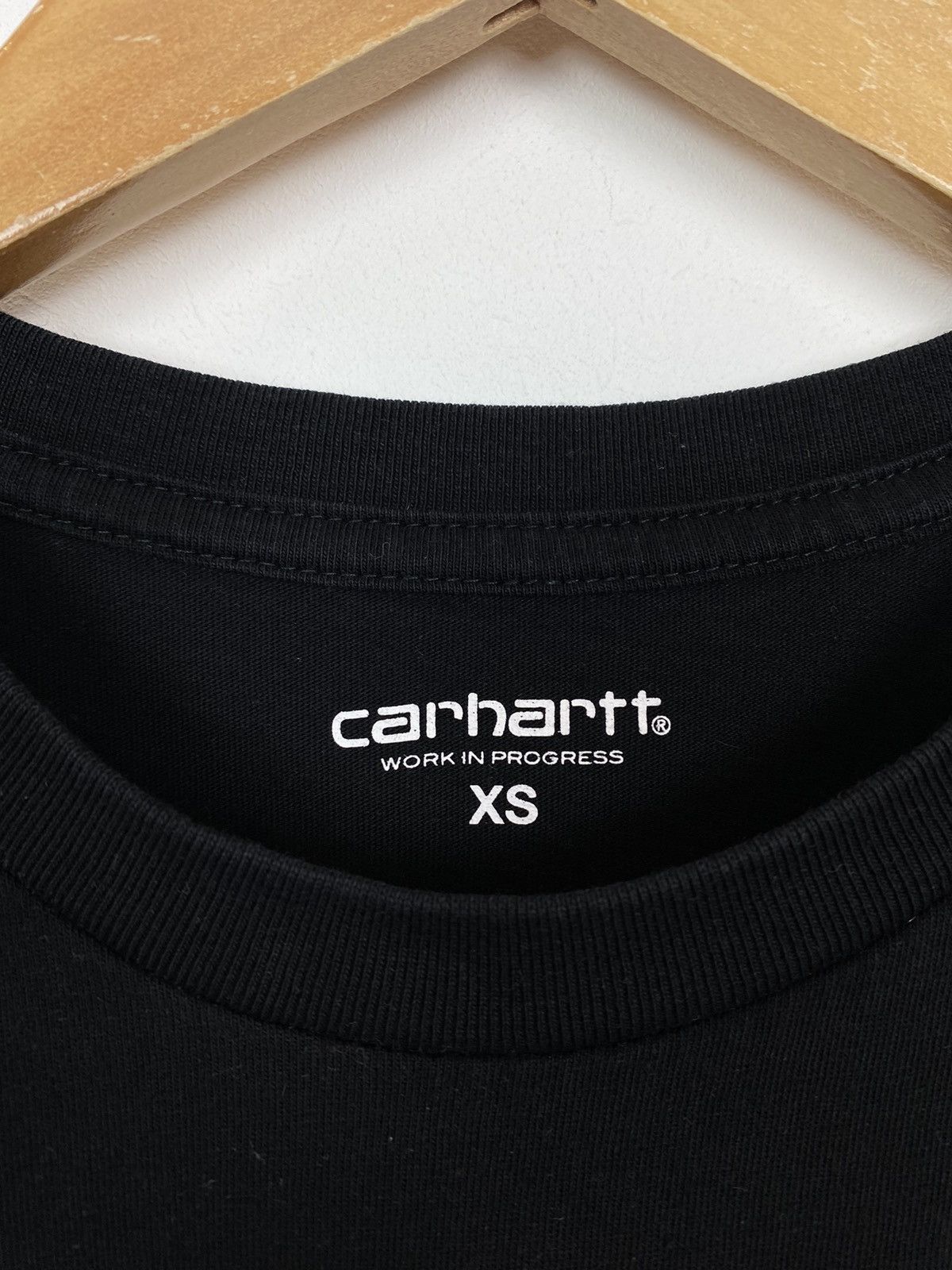 Carhartt Carhartt Logo Round Neck Cotton T Shirt Men’s Size XS Black Size US XS / EU 42 / 0 - 3 Thumbnail