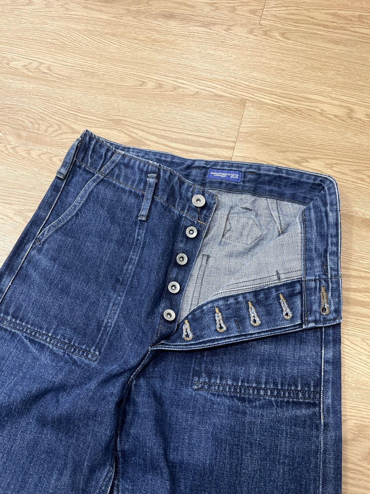 Margaret Howell MHL SELVEDGE PANTS BLUE DENIM Size US 27 - 6 Thumbnail