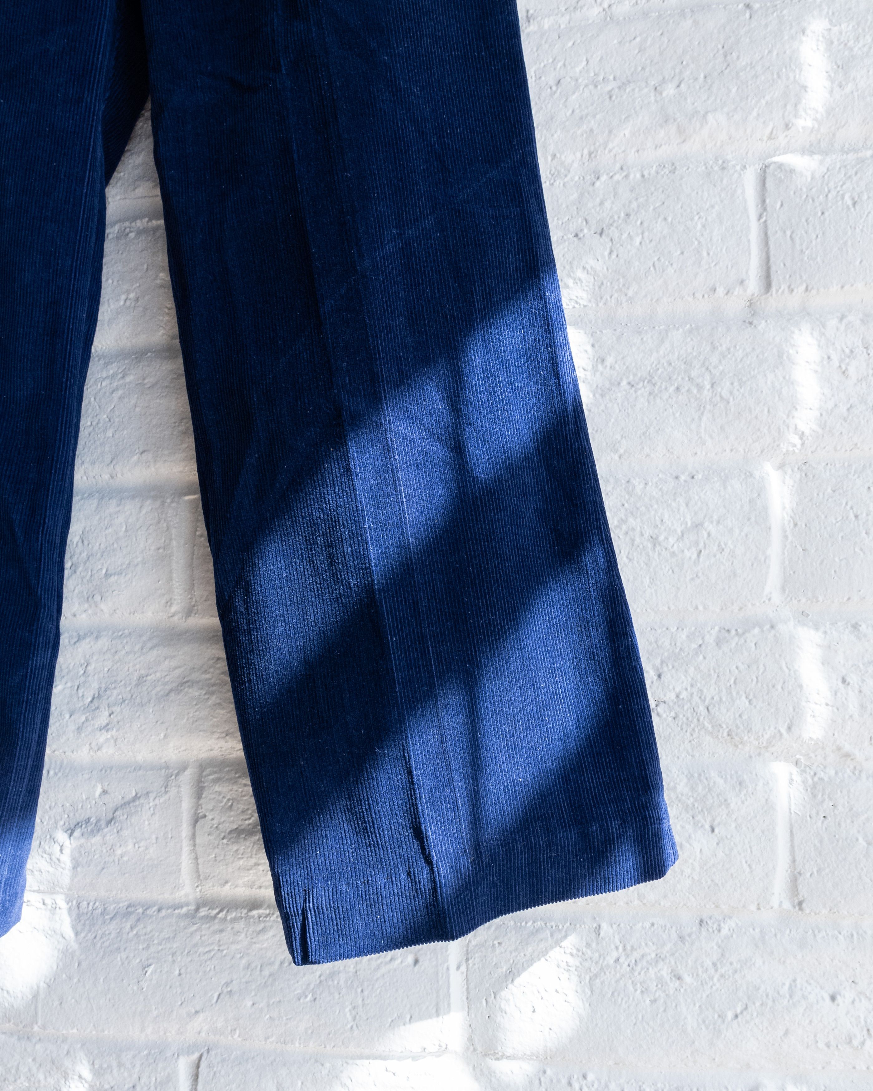 Vintage Vintage 1970s Corduroy Bell Bottom Pants Blue Men's 32 Flare Size US 32 / EU 48 - 5 Thumbnail