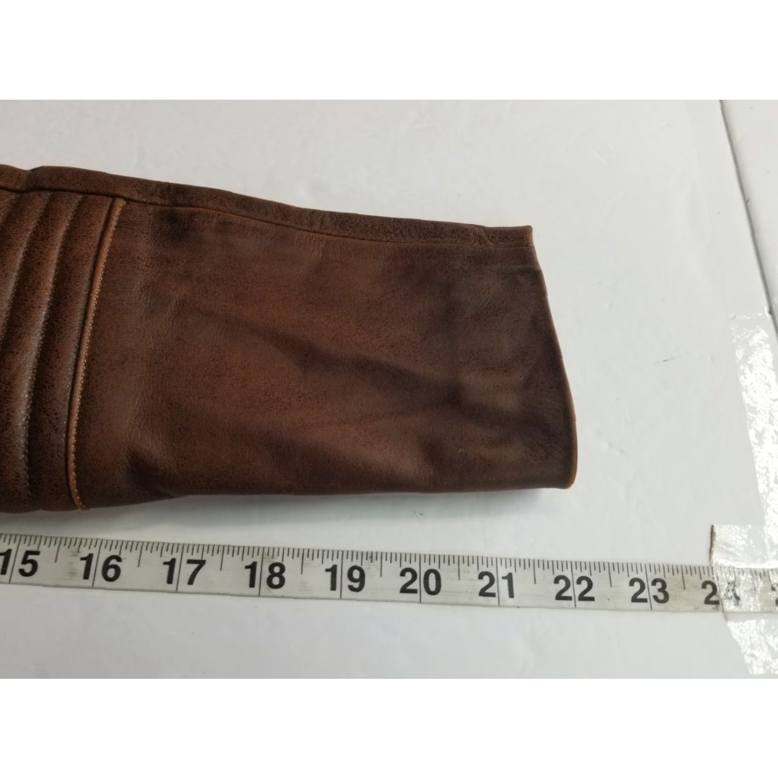 Vintage Lions Lifes Adventures Jacket Moto Womens Medium Leather Brown Zip Up Size M / US 6-8 / IT 42-44 - 7 Thumbnail