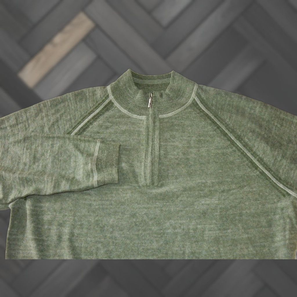 Tommy Bahama VINTAGE Tommy Bahama Men's Reversible Linen Blend Sweater Pullover 2XL Green Size US XXL / EU 58 / 5 - 1 Thumbnail