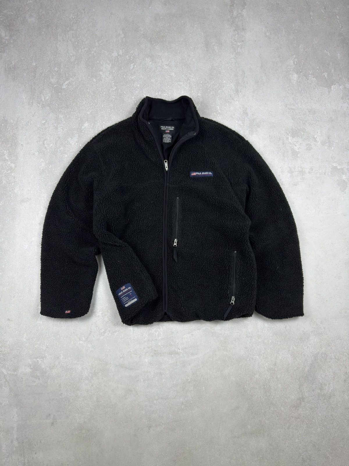 Polo Ralph Lauren Vintage Polo Jeans CO. Ralph Lauren Teddy Fleece Jacket USA Size US L / EU 52-54 / 3 - 2 Thumbnail