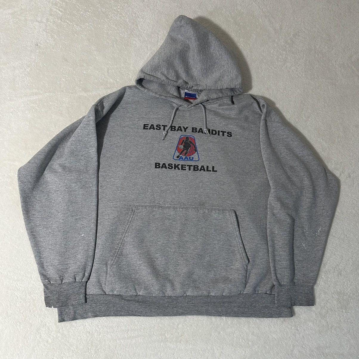 Vintage Vintage Gray Basketball Boxy Hoodie Size US XXL / EU 58 / 5 - 1 Thumbnail