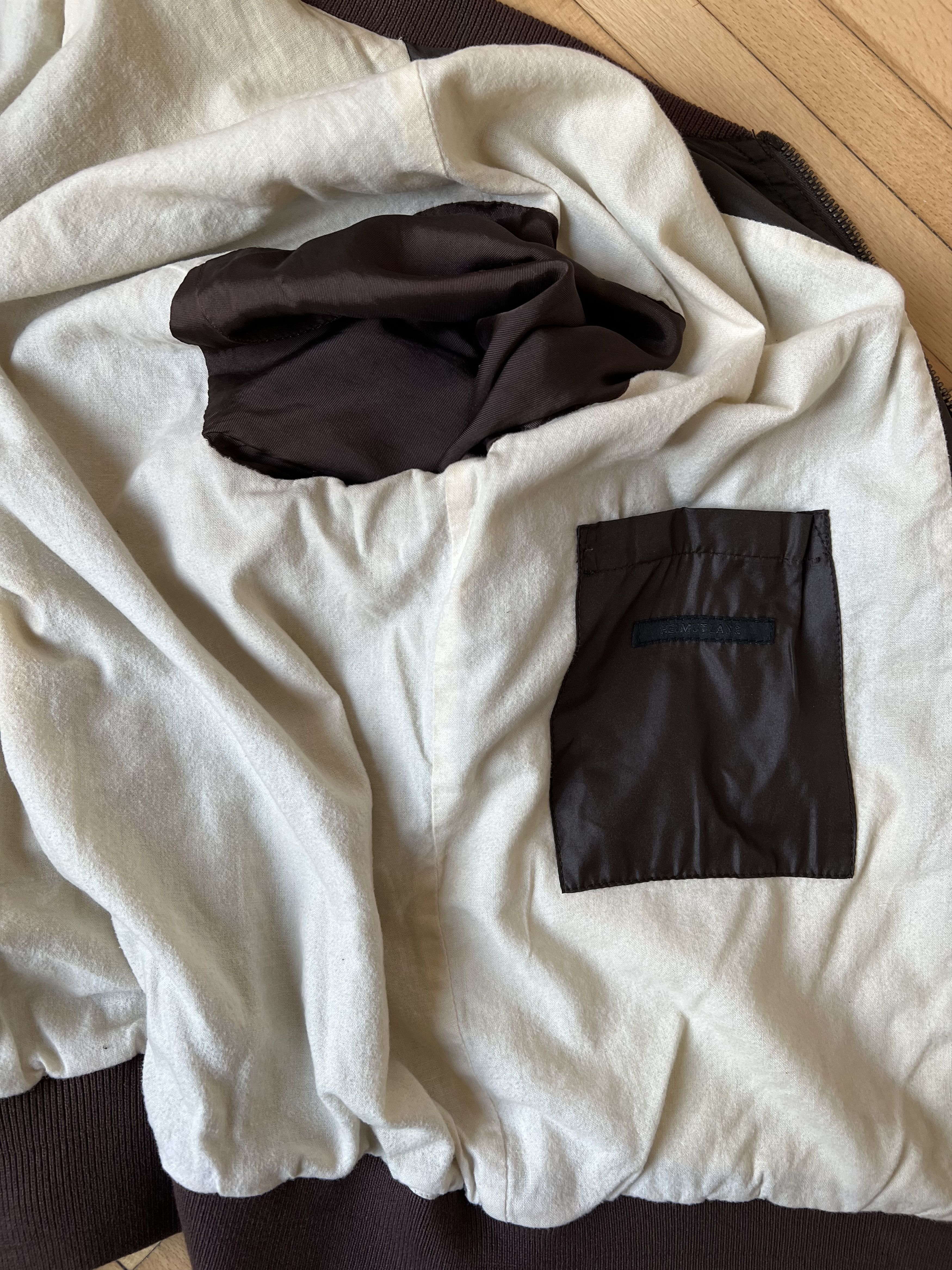 Helmut Lang HELMUT LANG satin cargo pocket bomber made in Italy Size US L / EU 52-54 / 3 - 9 Thumbnail