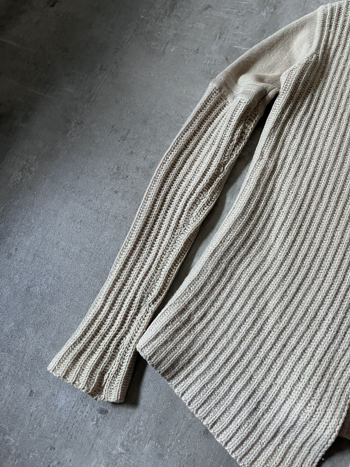 Rick Owens Rick Owens Queen F/W 04 wool beige sweater Size L / US 10 / IT 46 - 3 Thumbnail