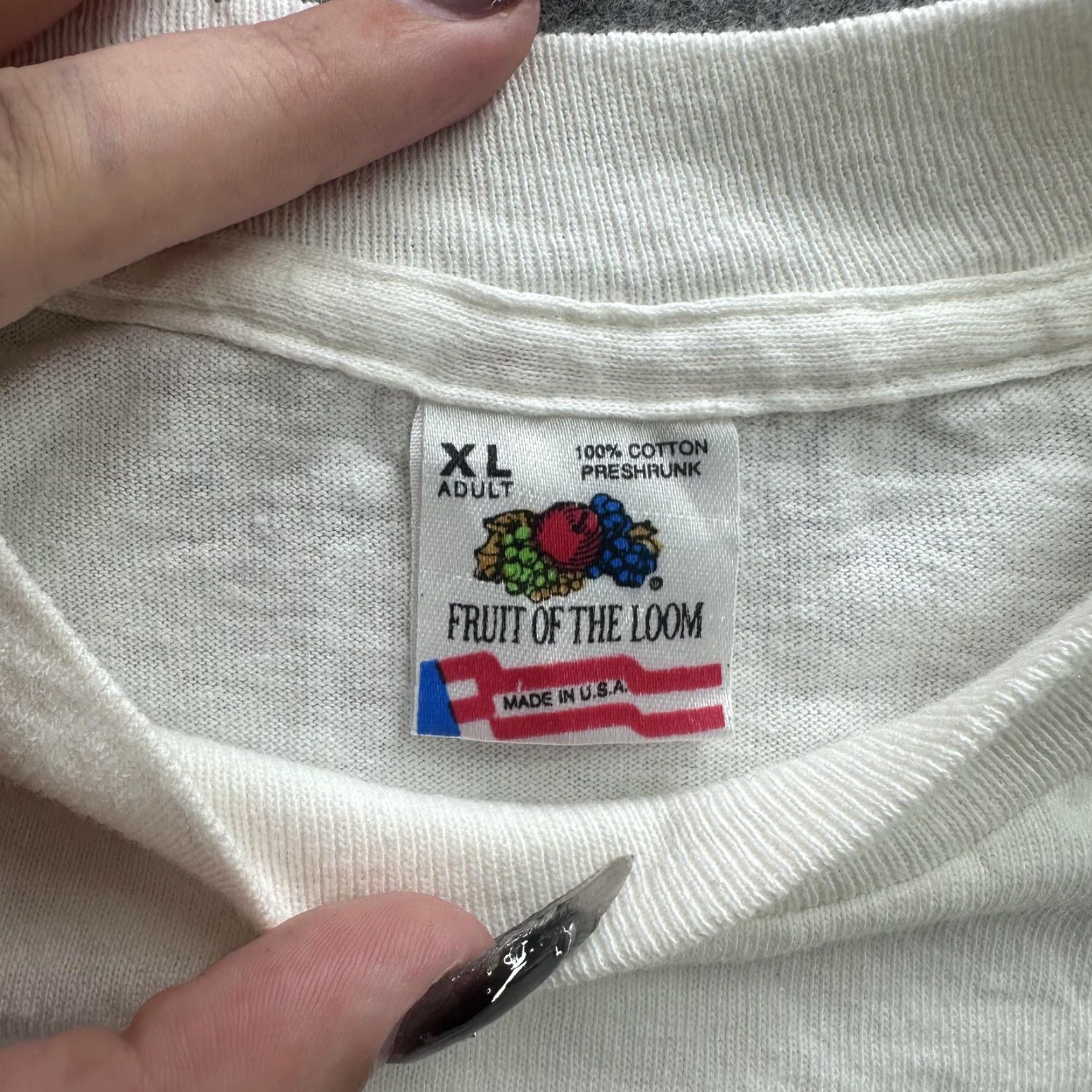 Fruit Of The Loom VINTAGE Florida Vero Beach Shirt Mens XL White Graphic Souvenir Made USA 90s Size US XL / EU 56 / 4 - 3 Thumbnail