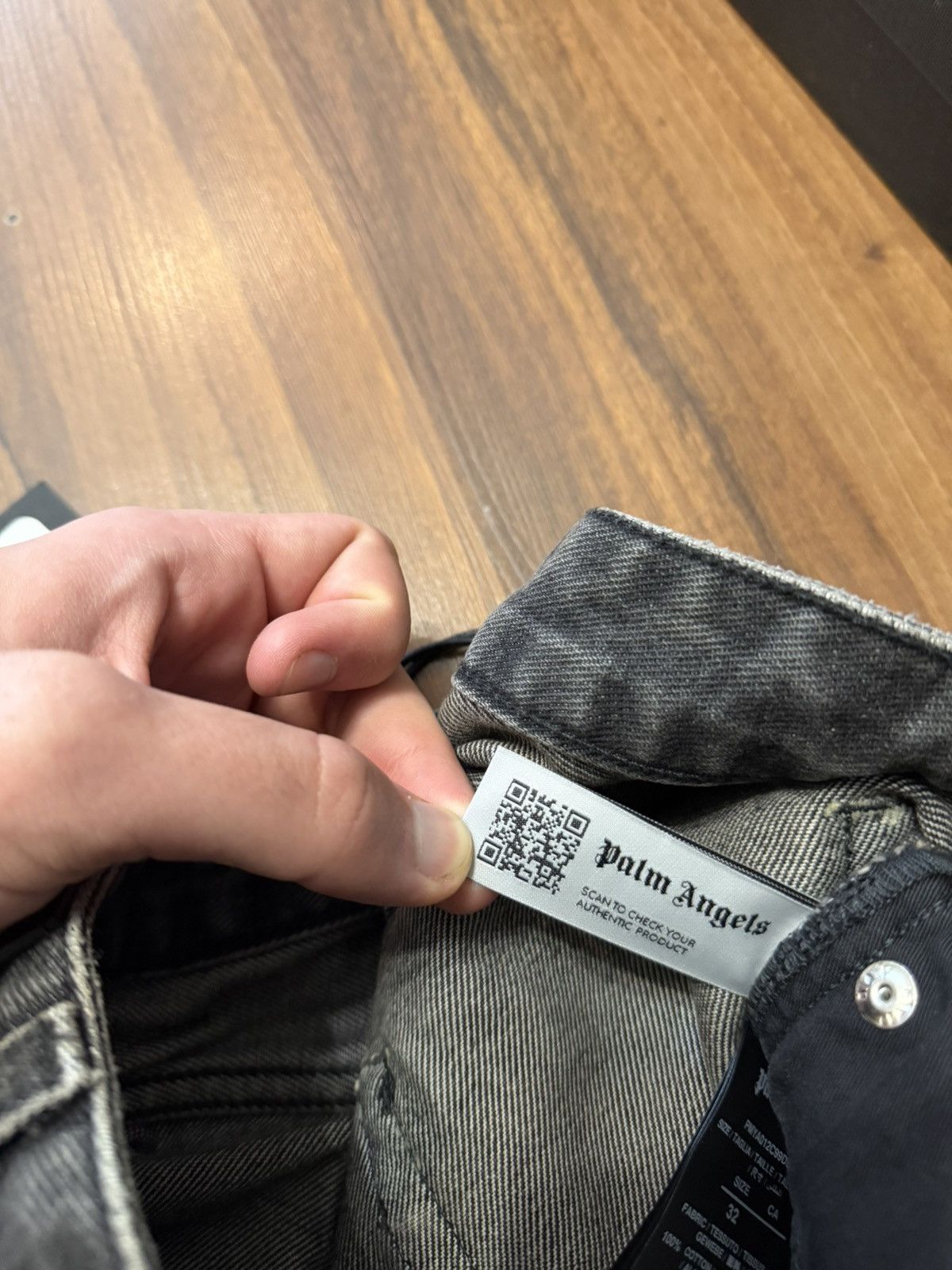 Palm Angels Palm Angels Jeans Back Logo Grey Size US 32 / EU 48 - 6 Thumbnail
