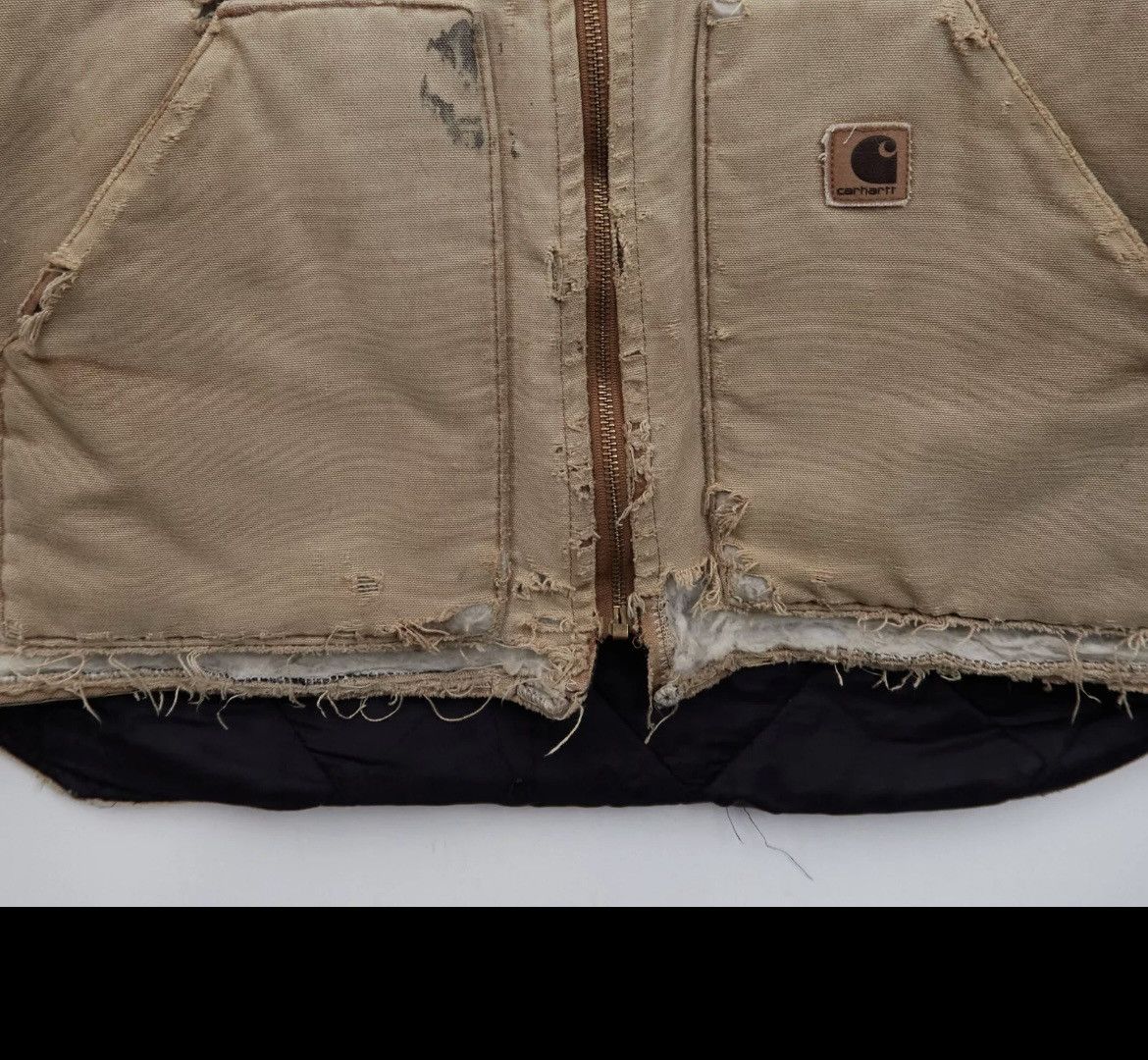 Carhartt × Vintage Vintage Made In USA Carhartt Canvas Vest Size US L / EU 52-54 / 3 - 2 Thumbnail