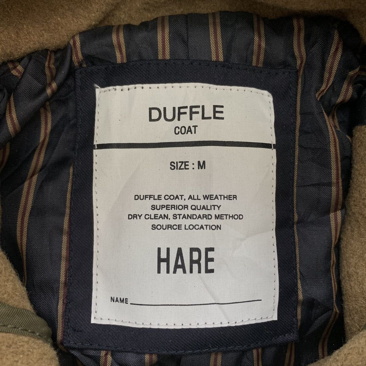 HARE × Japanese Brand HARE Japanese Brand Brown Hooded Wool Duffle Coat Size US M / EU 48-50 / 2 - 6 Thumbnail