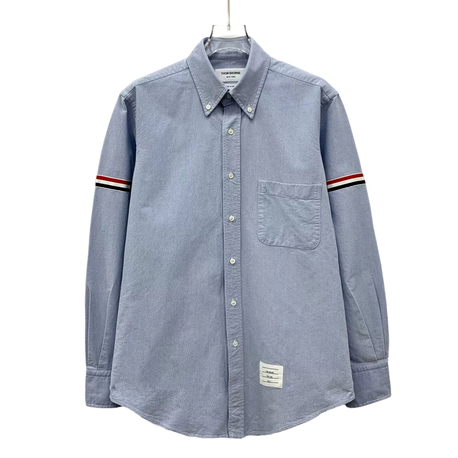 Thom Browne Thom Browne Armband Cotton Oxford Shirt Size 2 Size US M / EU 48-50 / 2 - 1 Thumbnail