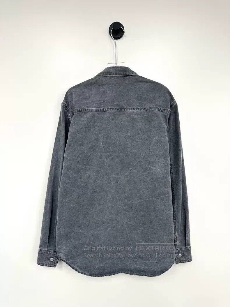 Dior Dior Size 38 Gray zipper pocket logo washed denim jacket Size US XXS / EU 40 - 2 Thumbnail