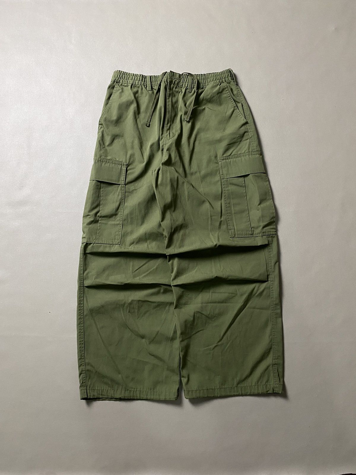GU × Japanese Brand × Yohji Yamamoto Gu Super Wide Yohji Yamamoto Style Cargo Pants Size US 34 / EU 50 - 2 Thumbnail