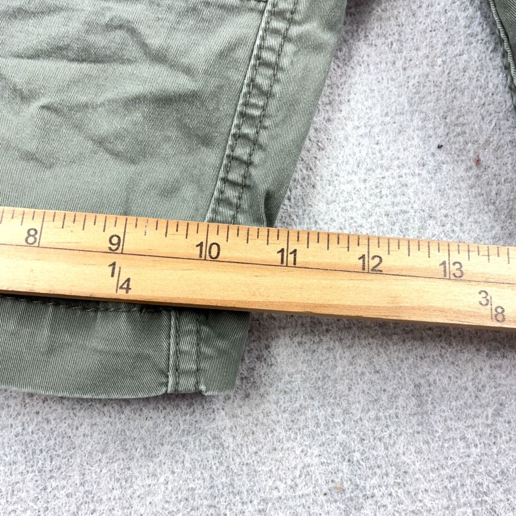 Vintage Aeropostale Cargo Shorts Men 33 Olive Green Twill Military Preppy Adult Size US 33 - 5 Thumbnail