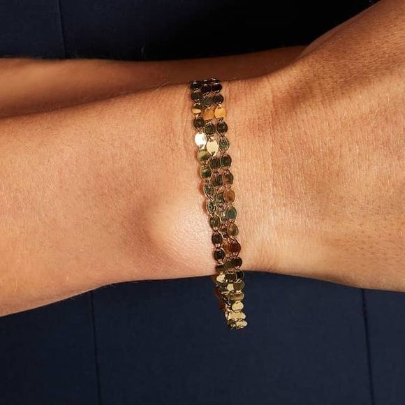 image of Lana Jewelry Nude Multi-Strand Chain Bracelet In 14K Gold, Women's