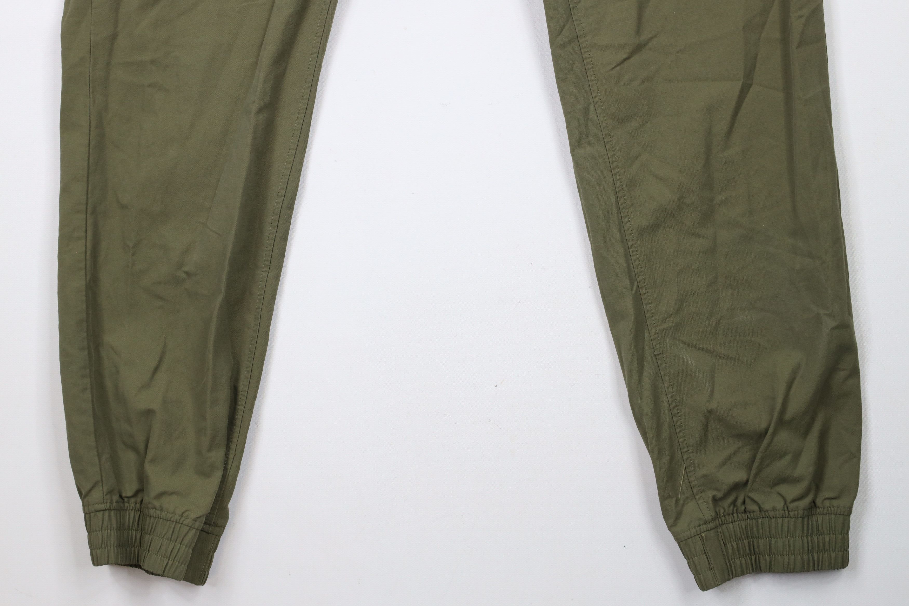 Nike × Vintage Vintage Nike Mini Swoosh Cuffed Joggers Pants Olive Green Size US 36 / EU 52 - 4 Thumbnail