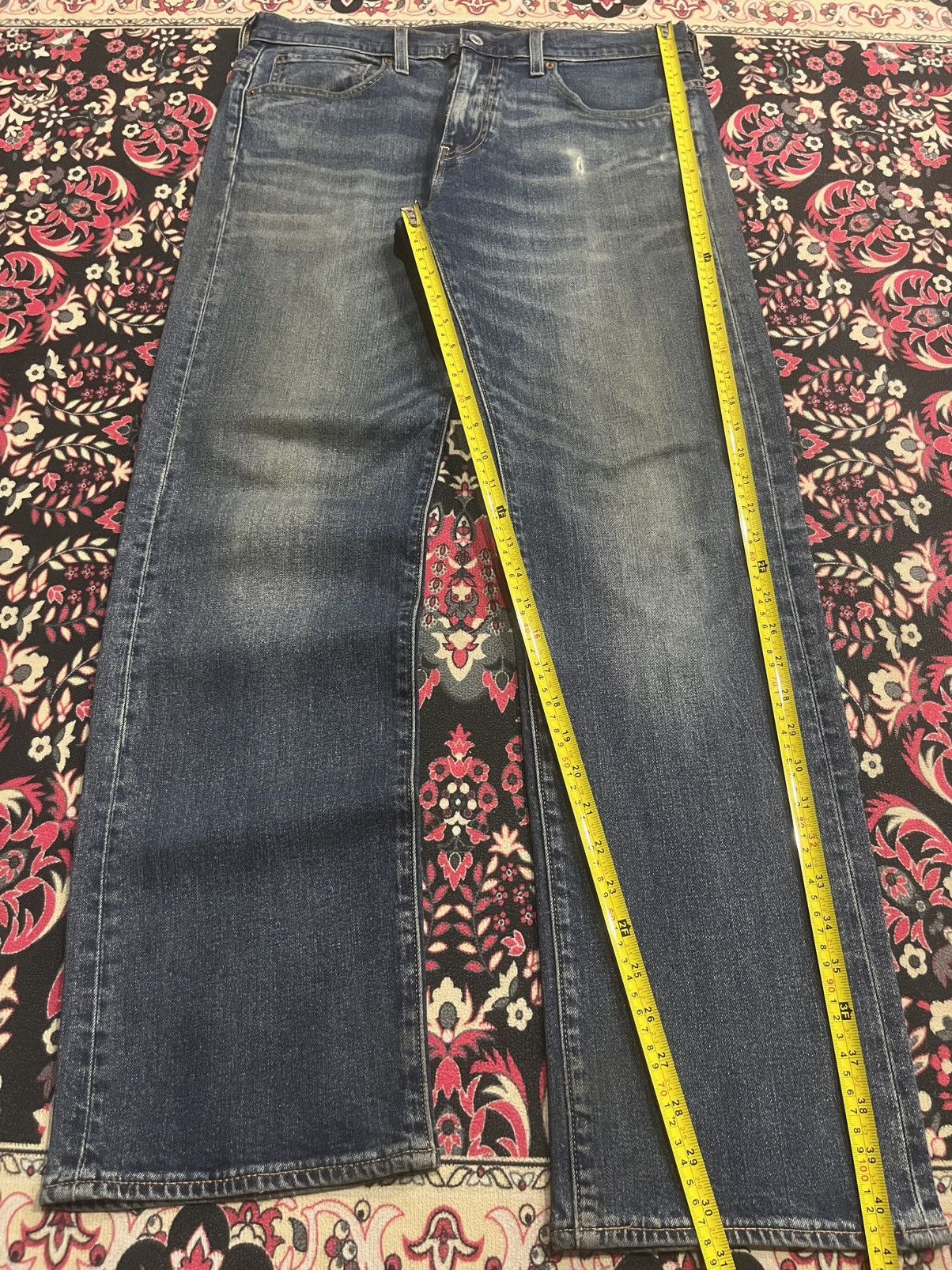 Levi's Vintage Levi’s 569 Big E Non Selvedge Blue Washed Jeans Size US 31 - 12 Thumbnail