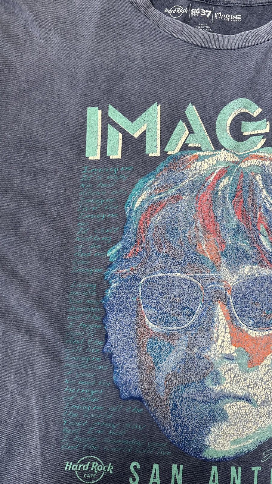 Hard Rock Cafe HARD ROCK CAFE JOHN LENNON IMAGINE TEE Size US L / EU 52-54 / 3 - 4 Thumbnail