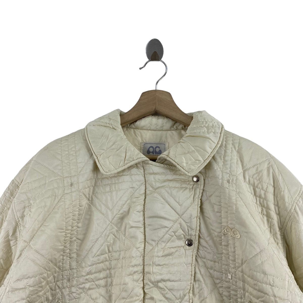 Courreges × Vintage Vintage COURREGES SPORT FUTUR France Designer Puffer Cream Size XXL / US 16-18 / IT 52-54 - 2 Thumbnail