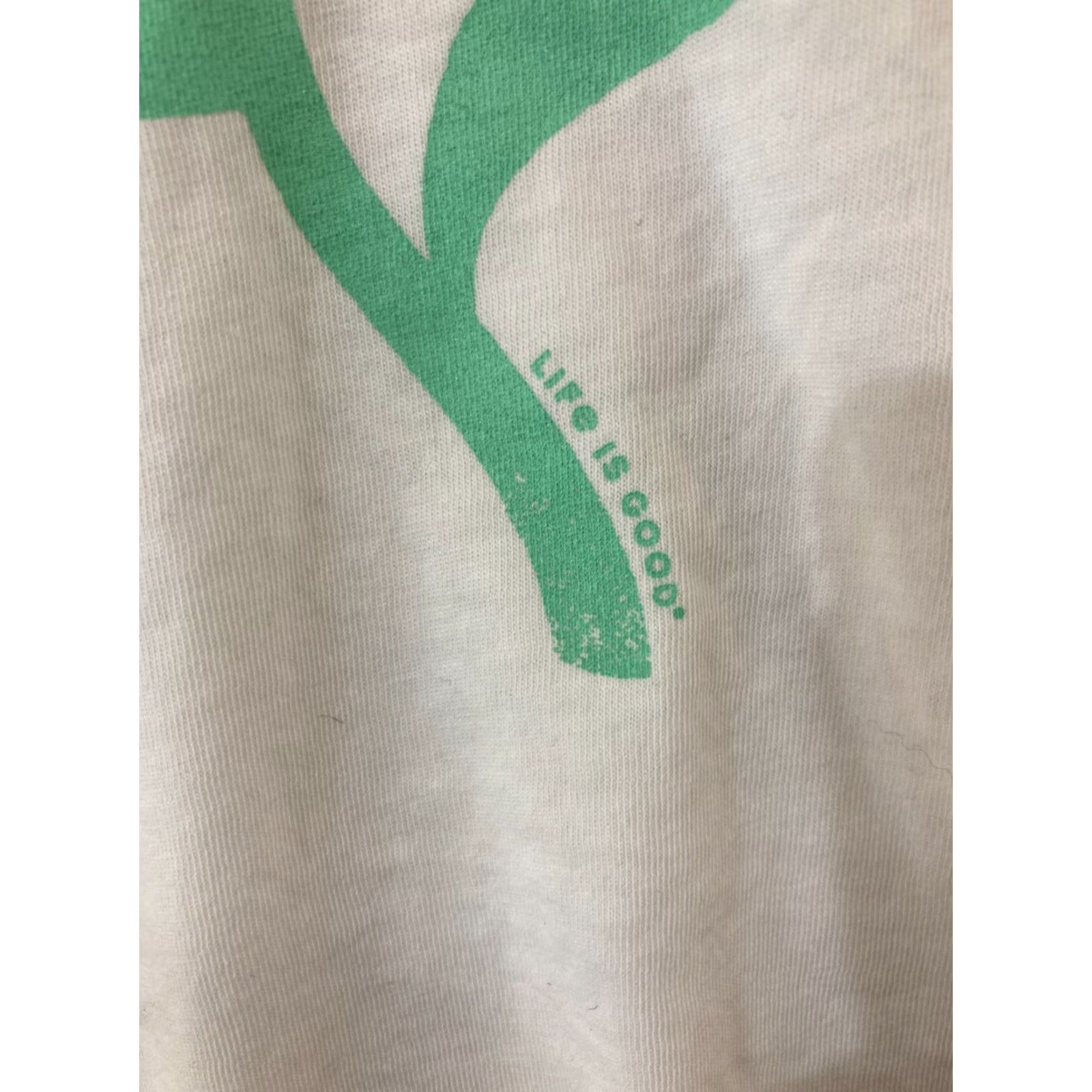 Life is Good Life is Good T-Shirt Women L White V-Neck Crusher Lite Let Love Grow Flower Size L / US 10 / IT 46 - 6 Thumbnail