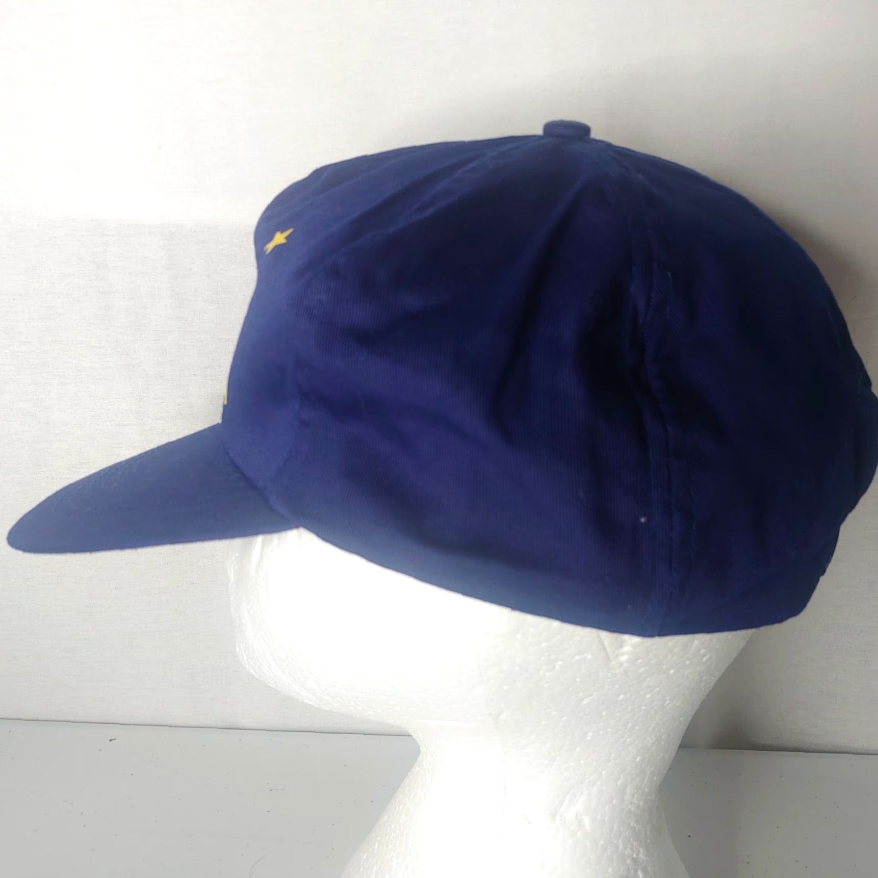 Vintage VINTAGE Alaska Northern Lights Cap Navy Blue Embroidered Stars Snap Back Hat Men Adjustable Cap Size ONE SIZE - 4 Thumbnail
