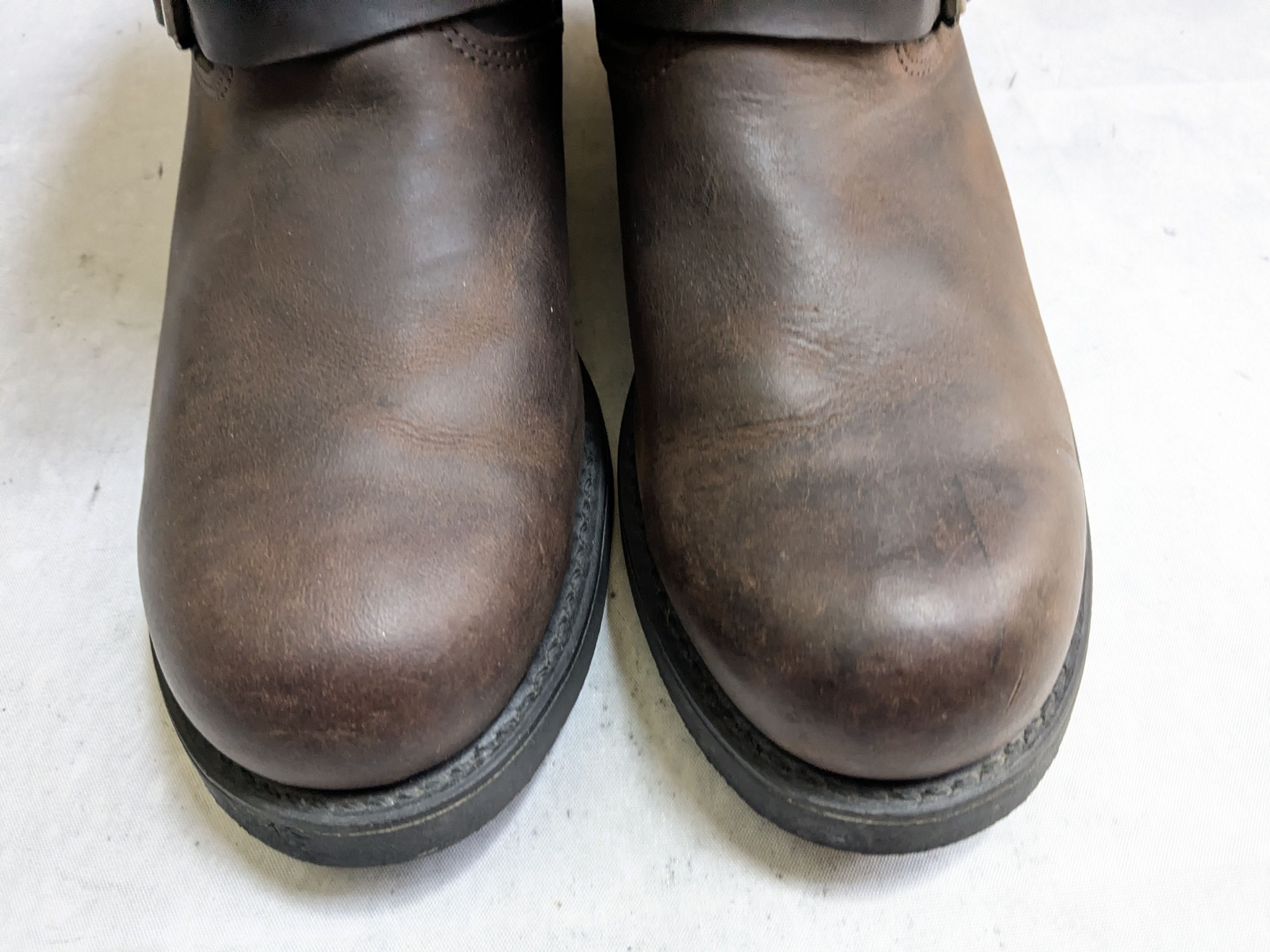 Frye Frye Engineer Boots Brown 10.5 M Leather Buckle Strap Size US 10.5 / EU 43-44 - 3 Thumbnail