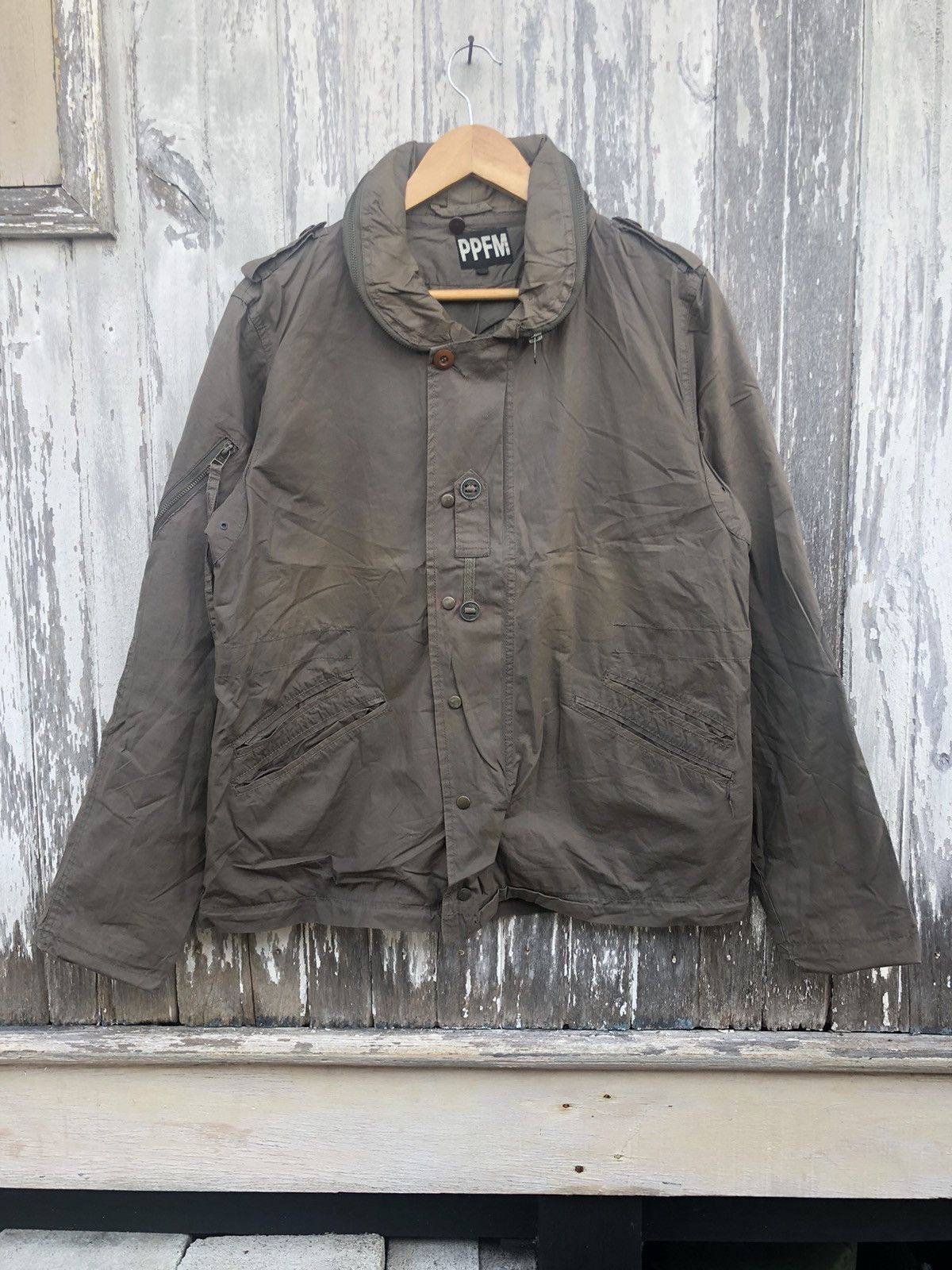 Japanese Brand Vintage Sunfaded Y2K PPFM Army Jackets Size US L / EU 52-54 / 3 - 1 Thumbnail