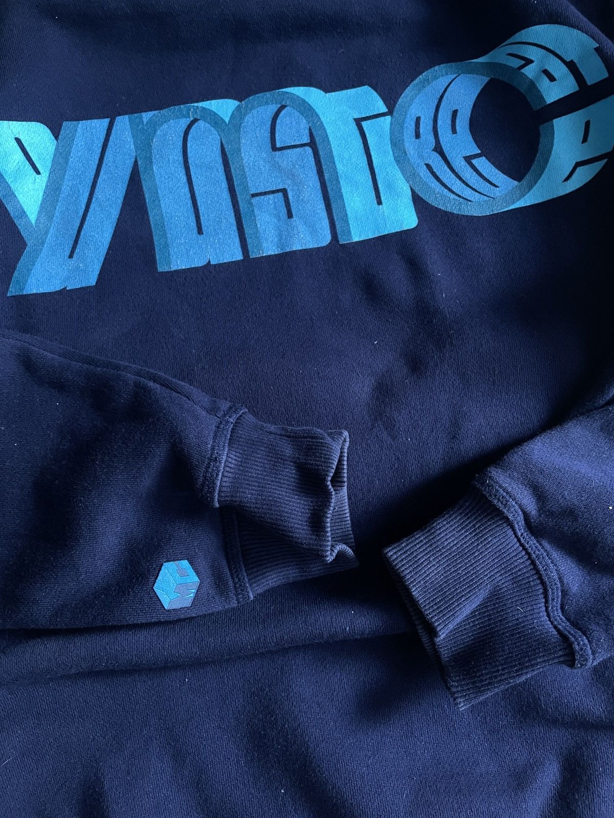Japanese Brand YMC blue sweatshirt vintage 90s streetwear Y2K big logo Size US M / EU 48-50 / 2 - 8 Thumbnail